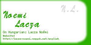 noemi lacza business card